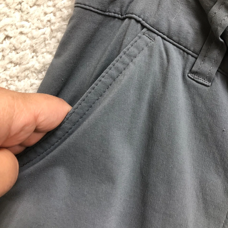 Columbia Pantalones 6 Mujer Gris Plateado Ridge Omni Shield Capri Elastizado Exterior Logo Foto 3 de 4