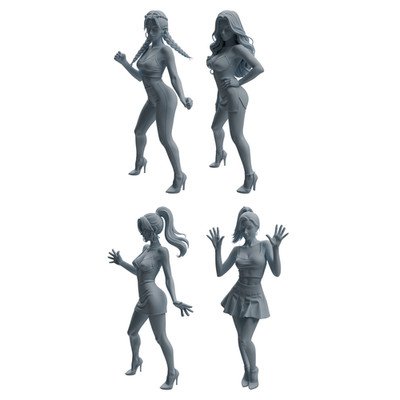 MRY-SFW LYTR929 1/35/48/72/144 Nightclub Dancer Woman Character Modern Model