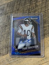2025 Panini Prizm Black Football Fran Tarkenton Blue Shimmer FOTL /15 Vikings