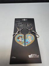 Loungefly Toy Story Woody Bo Peep Heart Keychain Set