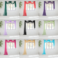 MULTIUSE VALANCE SCARF VOILE SHEER CURTAIN WINDOW PARTY DRAPING 35" X 216"