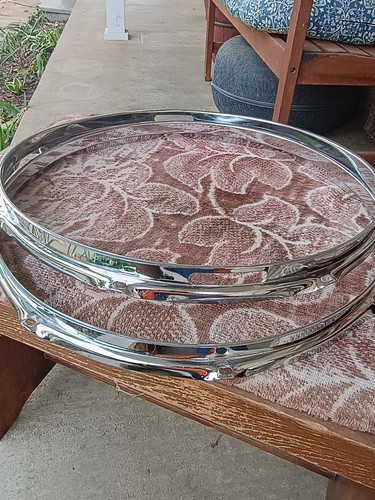 (1) VINTAGE LUDWIG 1960's SNARE DRUM RIM SET JAZZ FESTIVAL ACROLITE-LIGHTWEIGHT!
