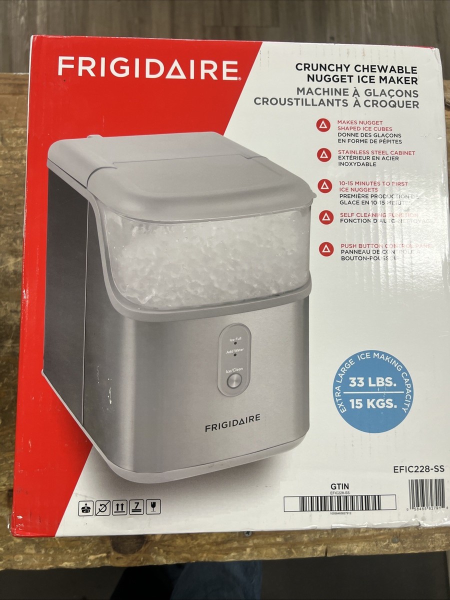 Frigidaire EFIC228-SS 33lb Premium Nugget Ice Maker - Stainless