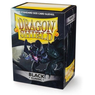 Dragon Shield - 100 Sleeves Classic Noir Black - AT-10002 Clear AT-10001