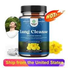 Lung Detox Mullein Leaf Capsules with NAC Quercetin Cordyceps Extract-60Ct
