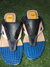 Fendi Multicolor Leather Bug Monster Motif Th...