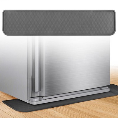 Refrigerator Mat, Washing Machine Spill Liner, Silicone Under Refrigerator Fl...