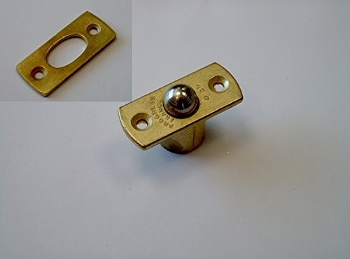 Loqueteau à bille OP LB4100 en métal laitonné à tension réglable avec gâche