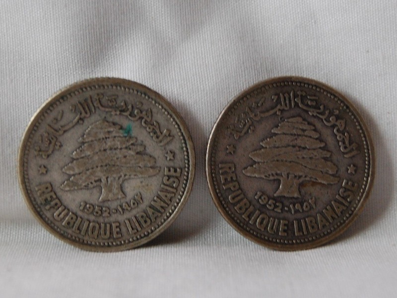 Two Lebanese Silver Coins