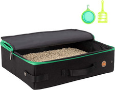 Travel Light Portable Cat Travel Litter Box. Ultra-Lightweight, Stop Lugging a H