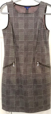 Apt. 9  Women’s Houndstooth Print Career Sleeveless Sheath Dress Medium