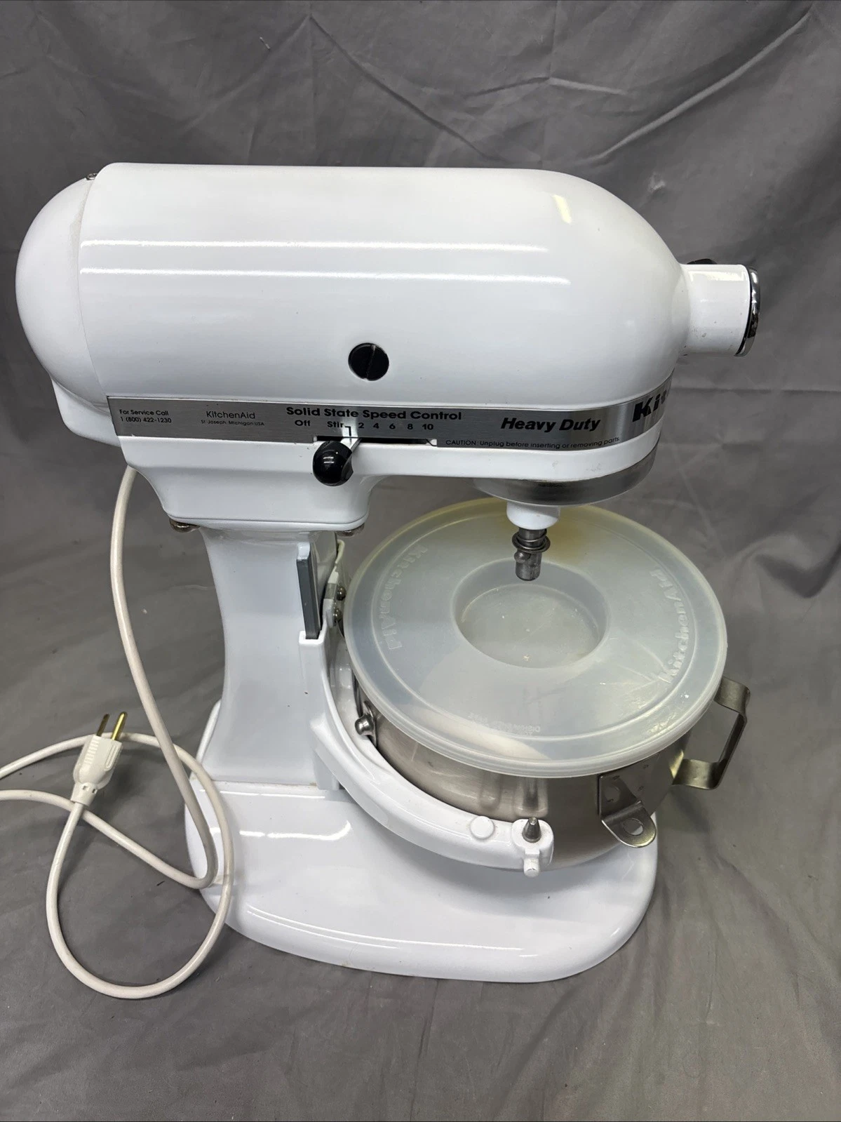 KitchenAid K5SS White Heavy Duty Series 5qt Lift Stand Mixer W Bowl Attachments
Opens in a new windo