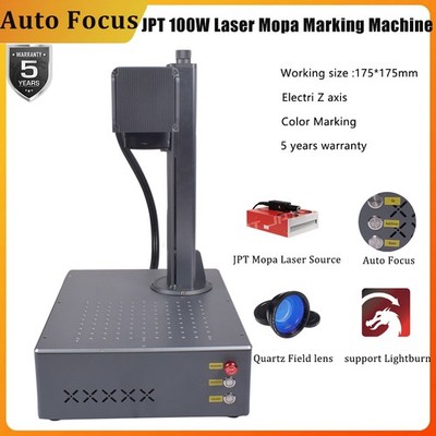 JPT 100W Mopa Fiber Laser Marking Machine Laser Engraver Autofocus For metal