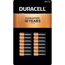 Paquete de 28 pilas alcalinas Duracell Coppertop Power Boost AA