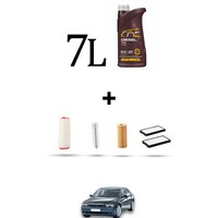 Hoffcar Set Service 4 Filter Und 7L ÖL FüR BMW Serie 7 (E65, E66) 730D 170Kw Da