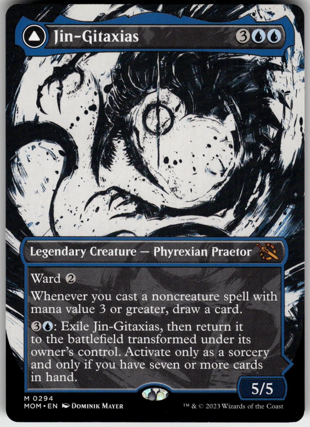 Jin-Gitaxias (Showcase) 294 - Magic: The Gathering March of the Machine - NM