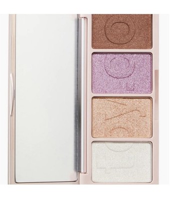 Toy Factory Dreamset One Highlighter  Palette 4 Shade Mirrored Compact W Brush 