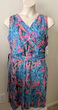 Reel Legends Keep it Cool Tropical Dress Women's Size XL NWT