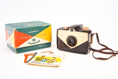 Sawyer's Nomad 620 Roll Film 4x6.5cm Viewfinder Camera in Box Vintage V22