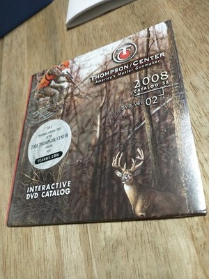 THOMPSON CENTER INTERACTIVE DVD CATALOG 2008 CATALOG #35 SEALED T/C ARMS