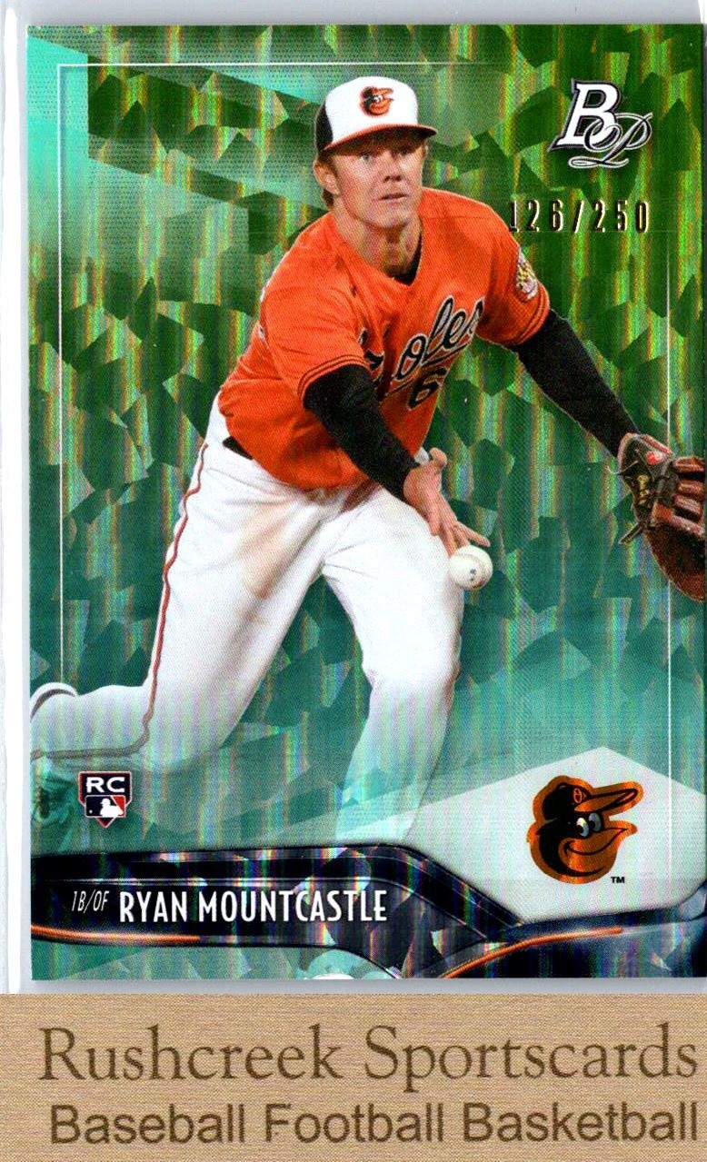 2021 Bowman Platinum #19 Ryan Mountcastle RC Rookie /250 Aqua Ice Foilboard