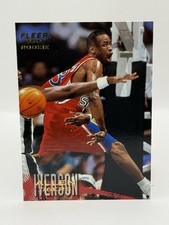 Allen Iverson Fleer 96-97 Rookie Card # 235. rookie card picture