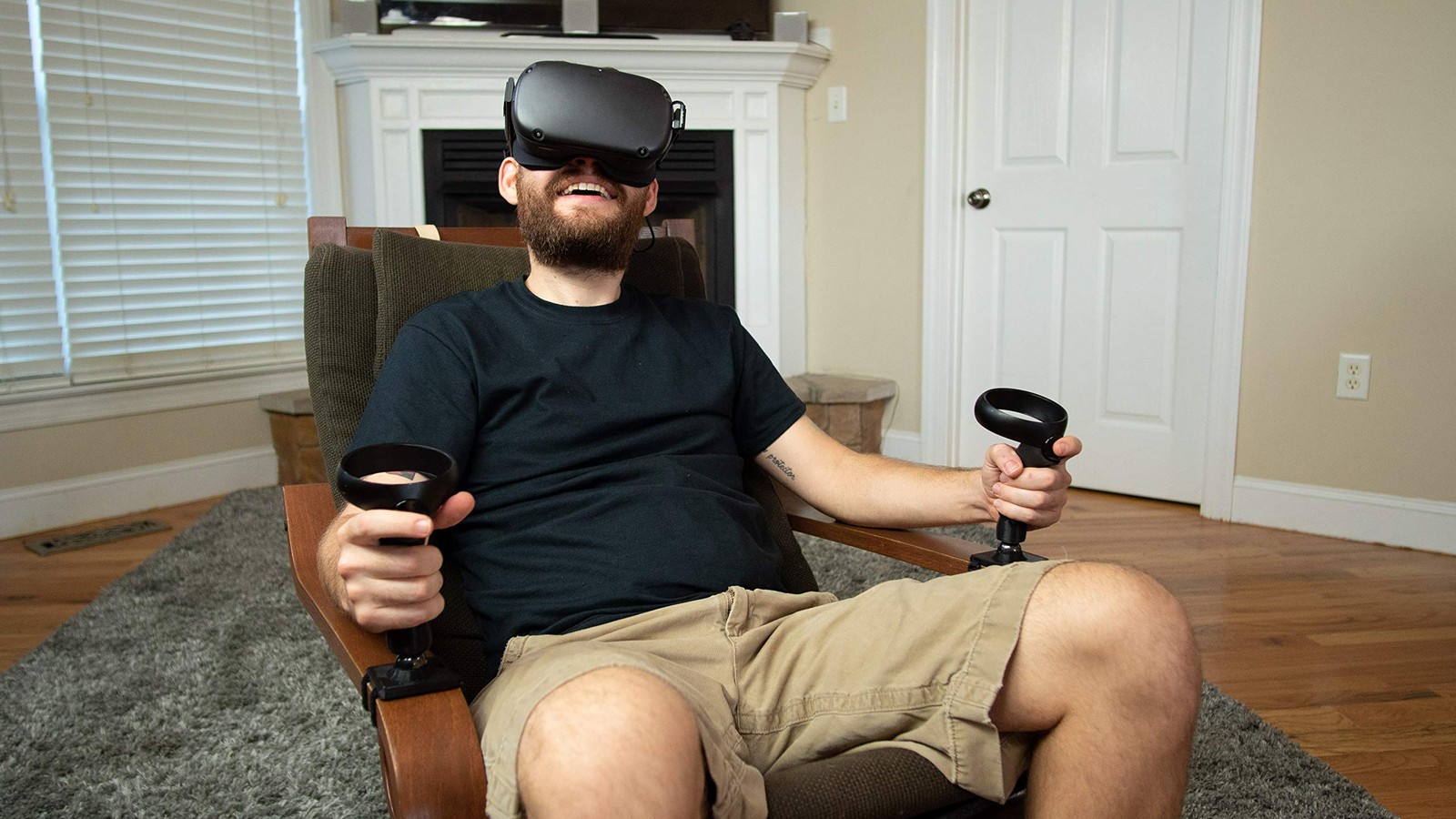 DeadEyeVR Flight Stick HOTAS Adapter for Oculus Rift S Quest Magnetic Joystick