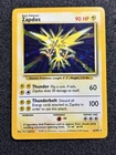 Zapdos 16/102 Pokemon TCG 1999 Base Set Vintage Holo Rare WOTC LP