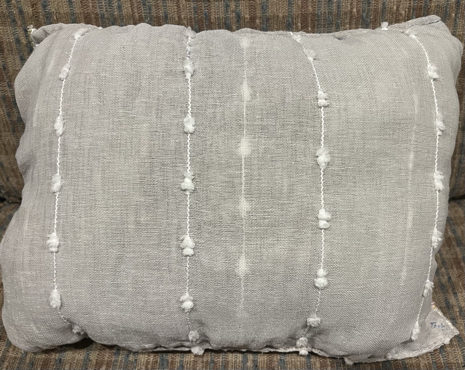 Handmade Embroidered Throw Pillow – Floral Design, Cottagecore, Boho Décor