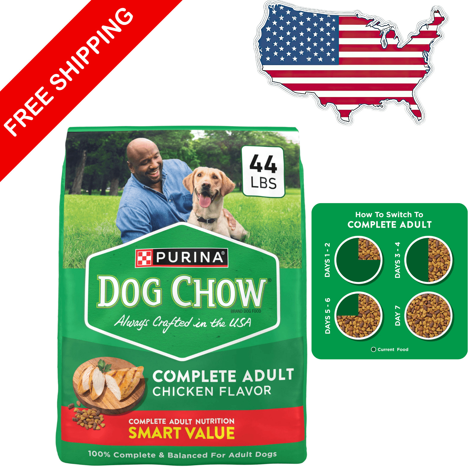 For Adult Dogs High Protein, Real Chicken