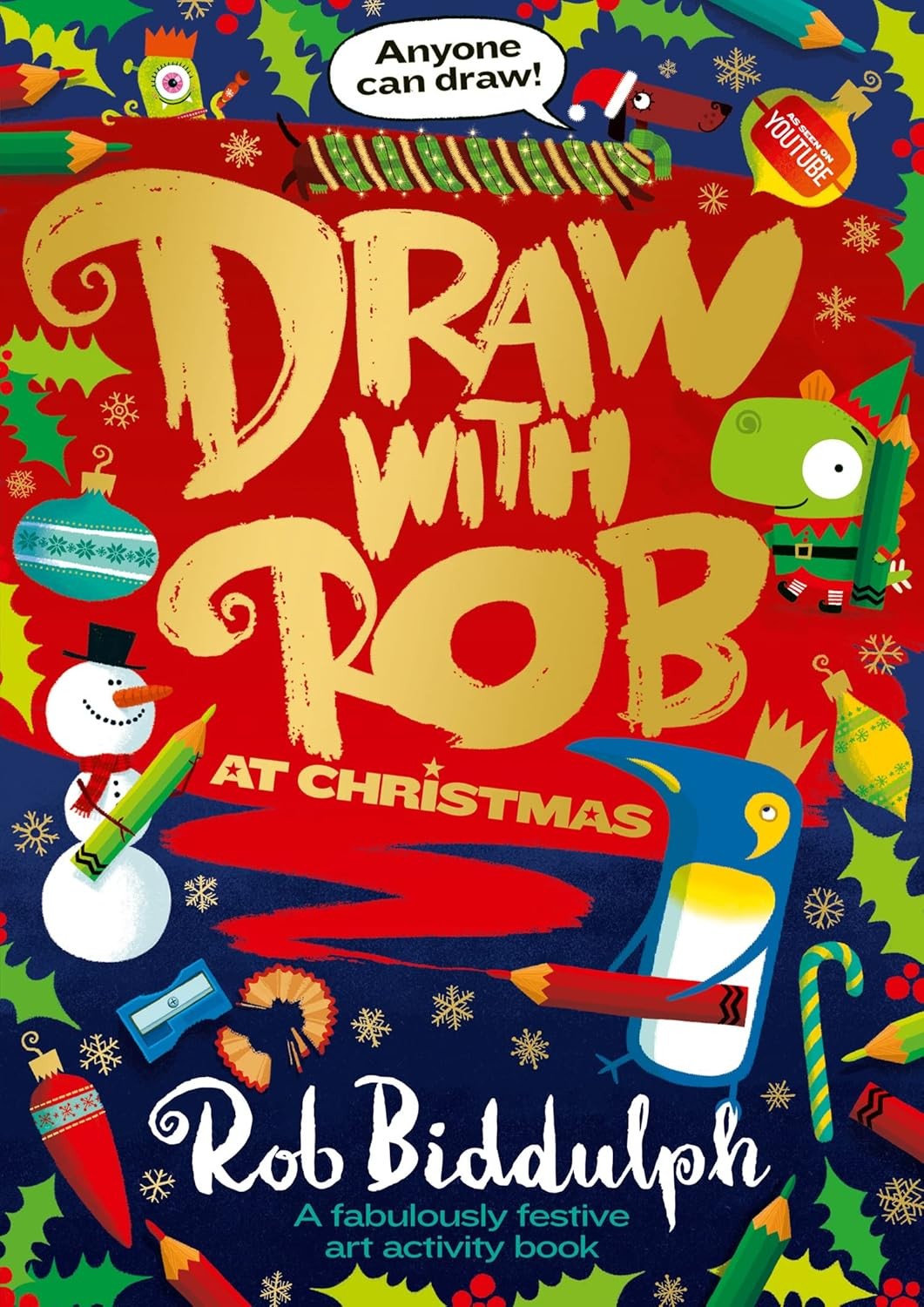 Draw with Rob at Christmas: A fabulously festive art activity book from inter. - Image 13
