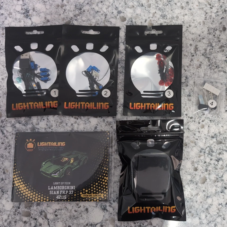 Kit LED Lightail LGK341 para Lego Set 42115 Lamborghini Sian FKP 37 Nuevo Foto 4 de 4