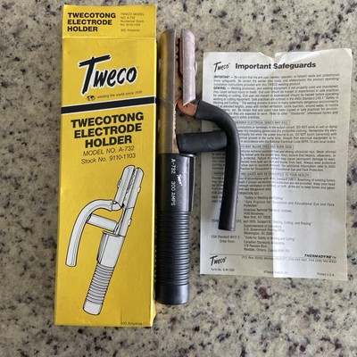 300 Amp Tweco Tong Electrode Holder New Old Stock Model No. A-732 Made In USA