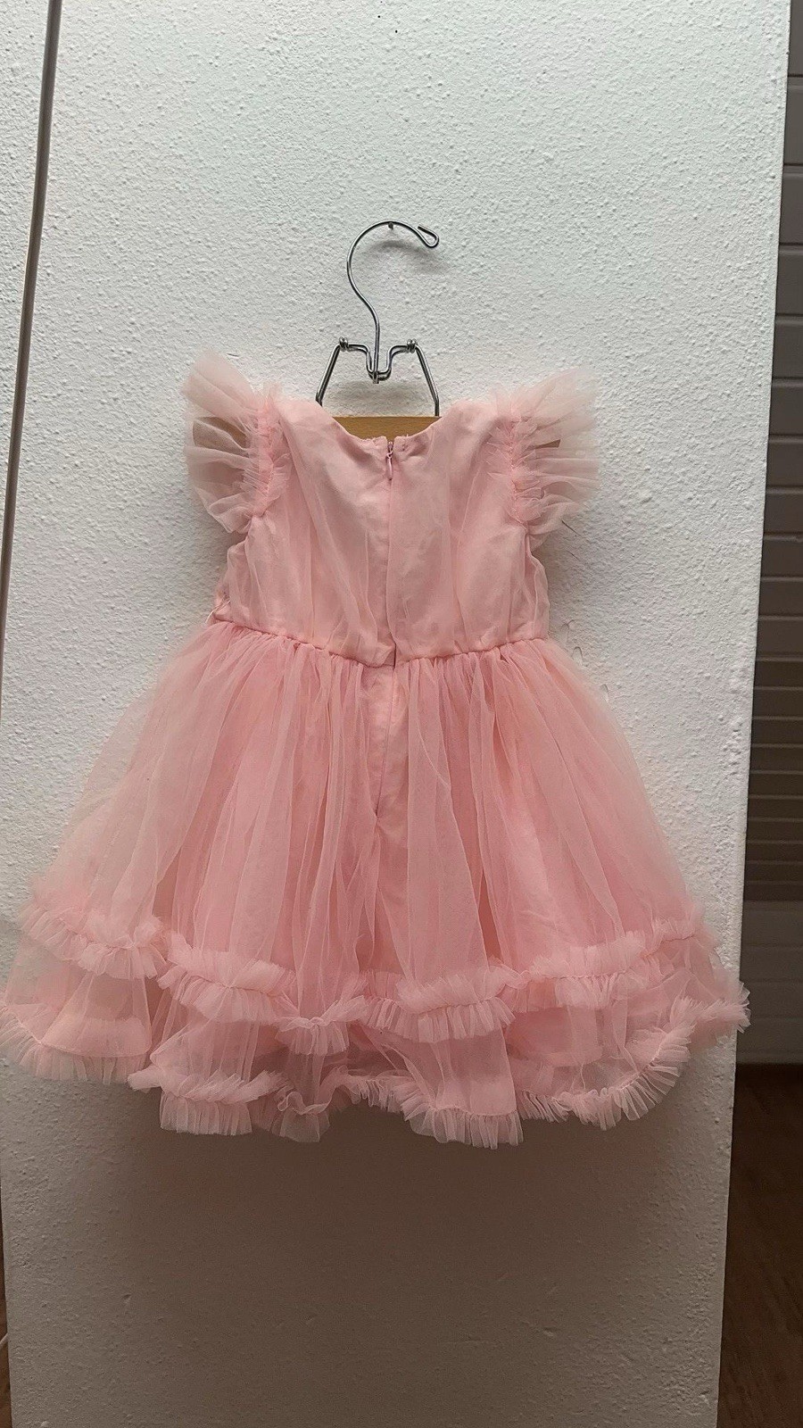 Bassoon Girls Party Dress Tulle Pink 86 18-24 Months Like New Christening Birthday image 2