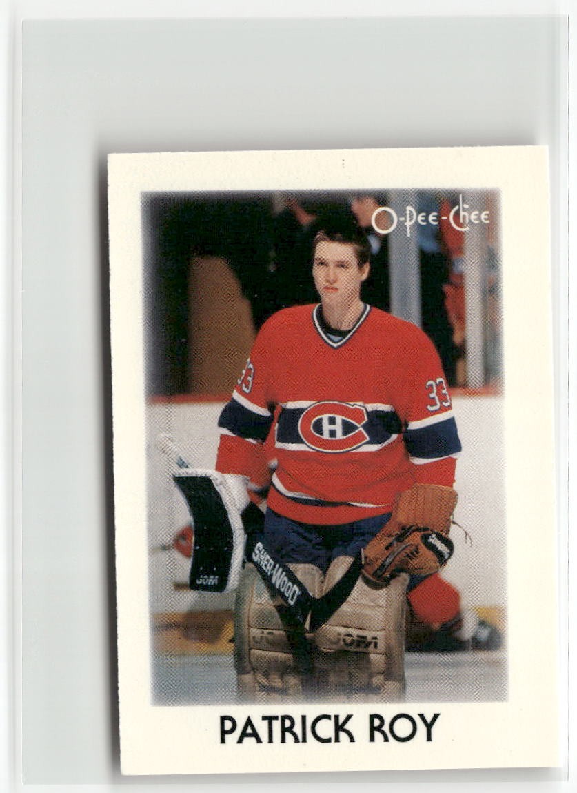 1987-88 O-Pee-Chee Minis #36 Patrick Roy ☘️165