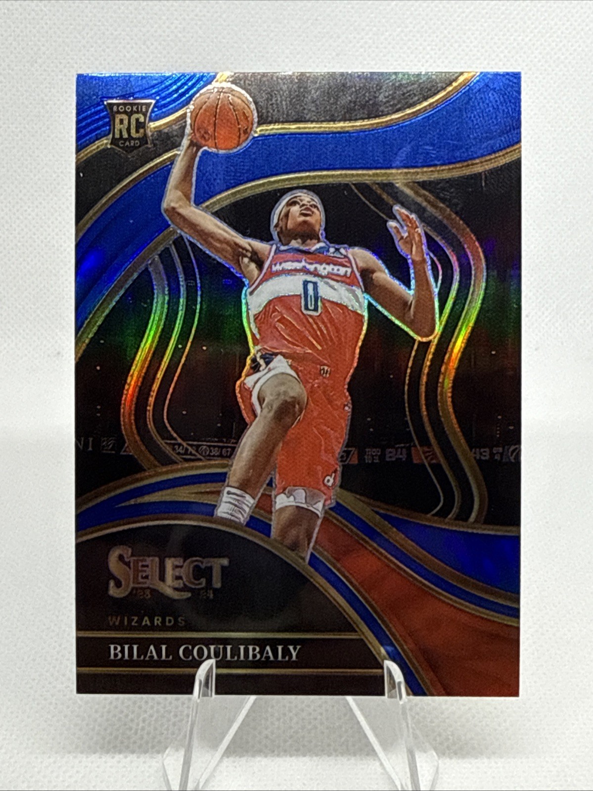 2023-24 Panini Select - Courtside Bilal Coulibaly #268 Blue Prizm (RC)