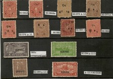 Travancore Anchel  (Indian Feuditary State) GVI MNH SELECTION OF 12