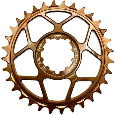 5DEV 7075 Classic 3-Bolt Boost Chainring. Kash. 30T