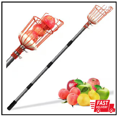 WaLensee Adjustable  Handle Fruit Picker Stainless Steel Pruning Tool 66 In.