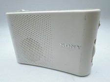 Sony ICF-51 Portable AM FM Radio White Compact Analog Tested Working