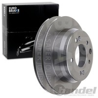 2X Eurobrake Bremsscheiben 262Mm Voll Hinten Passend FÜR Hyundai I30 IX35 KIA