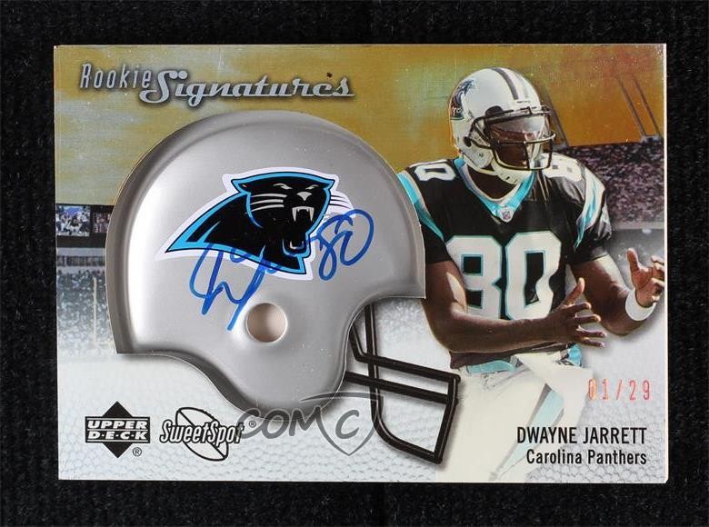 2007 Sweet Spot Signatures Gold 29 1/29 Dwayne Jarrett #132 Rookie Auto RC k4s