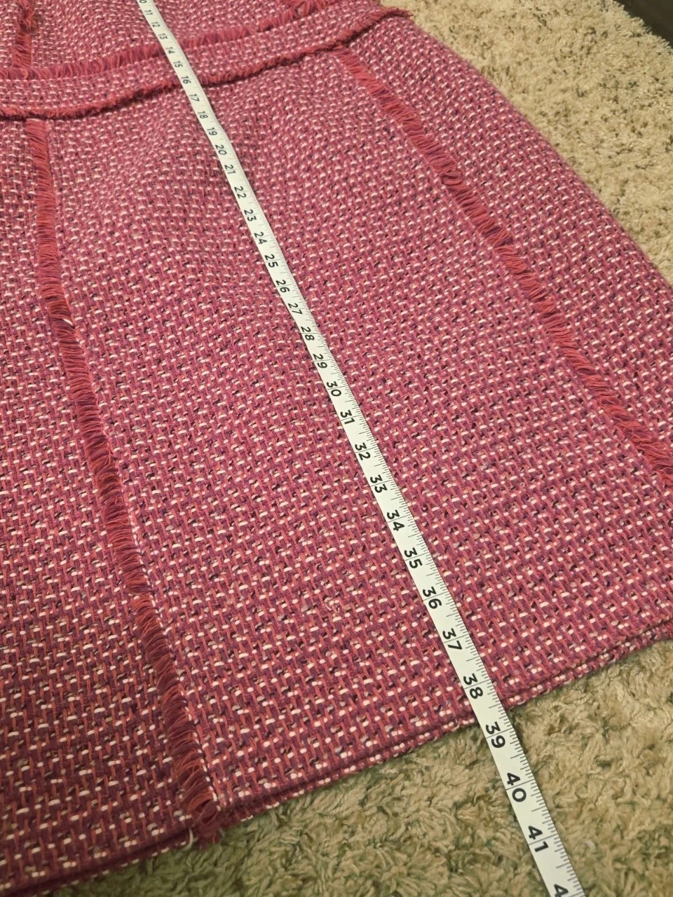 Abito donna Tory Burch 10 petula in tweed rosa