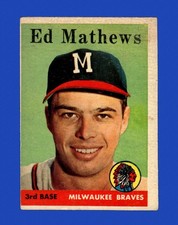 1958 Topps Set-Break #440 Eddie Mathews VG-VGEX *GMCARDS*