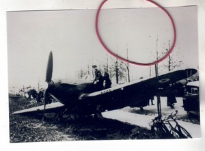 REPRO FOTO FOTO AEREO HAWKER HURRICANE I INCIDENTE REPRO
