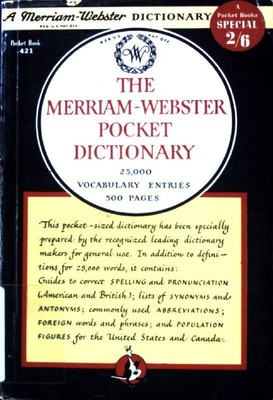 The Merriam-Webster Pocket Dictionary;