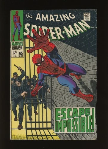Amazing Spider-Man #65 (1968) VG/FN -Prison Escape Stan Lee Romita Story -RareCo
