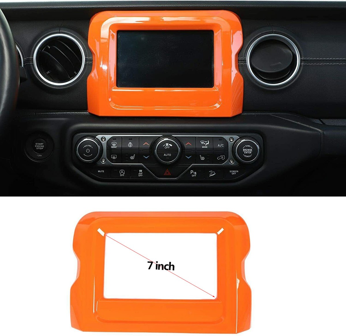 29x Set Orange Full Decor Cover Trim kit For Jeep Wrangler