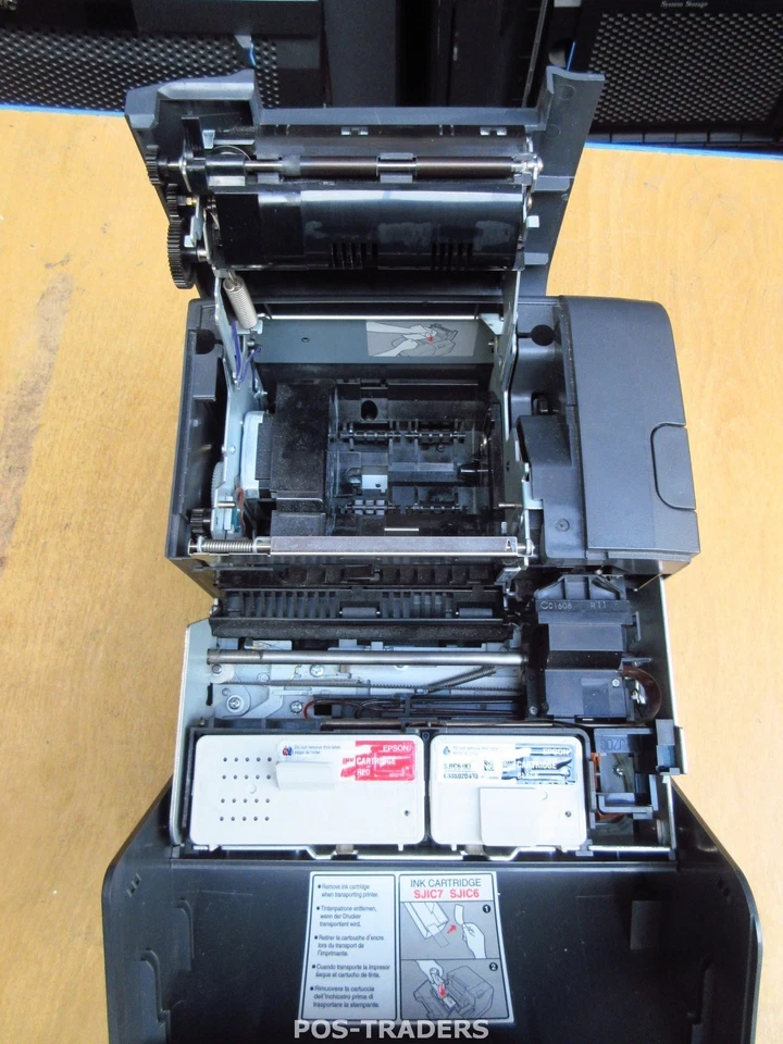 Epson TM-J7100 M184A POS Inkjet Slip Receipt NETWORK LAN Drucker Schwarz INC PSU - Bild 3 von 4