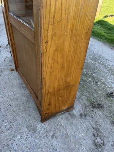 Large Oak Bookcase / Cupboard / School Cupboard / Shop Fitting - Picture 9 of 16
